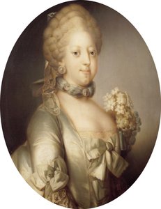 Ritratto di Carolina Matilde di Gran Bretagna 1751-1775, regina di Danimarca, ca 1767