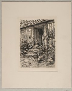 Bambini sulle scale da Peder Monsted