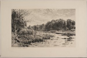 Lo stagno presso Strandmøllen da Peder Monsted