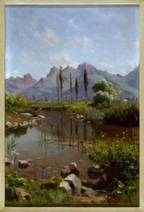 Riva del lago di Ginevra da Peder Monsted