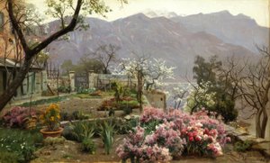 Giardino fiorito a Bellagio