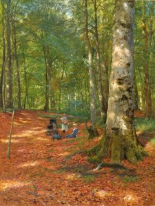Peder Mønsted, Nella radura della foresta da Peder Monsted