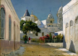 Veduta della città di Cadice da Peder Monsted