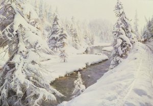 Paesaggio invernale, St Moritz