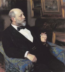 Ritratto del produttore di tabacco Heinrich Hirschsprung. Fondatore della collezione. da Peder Severin Krøyer