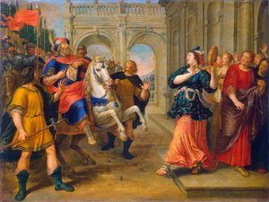 La figlia di Iefte, 1640-1650 da Peeter Lint van