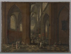 Interno della chiesa da Peeter Neeffs the Elder