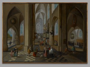 Interno di una chiesa gotica da Peeter Neeffs the Elder