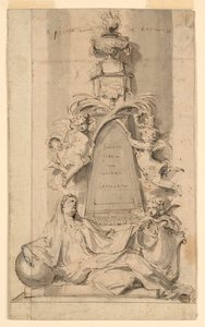 Progetto per il monumento per van der Cammen-Henriques nella chiesa di San Gumarus, Lier da Peeter Verbrugghen II