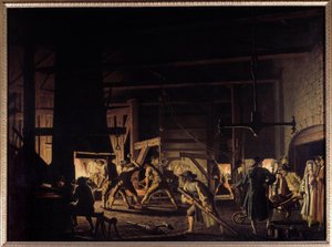 Una forgia nel XVIII secolo