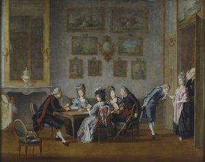 Partita a carte a casa di Elis Schroderheim da Pehr Hilleström