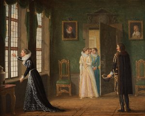 Il fidanzamento di Ebba Brahe con Jacob de la Gardie da Pehr Hilleström