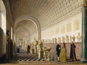 La galleria interna del Museo Reale al Palazzo Reale, Stoccolma, 1796