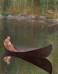 Donna in una barca, 1924 da Pekka Halonen