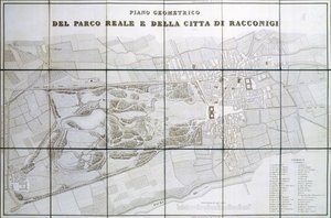 Piano del Parco Reale e della città di Racconigi da Pelagio Palagi