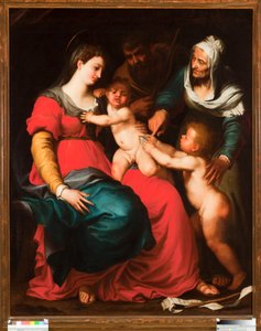 La Sacra Famiglia con la farfalla e con Sant