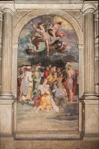 San Giovanni Battista che battezza le persone, Cappella Poggi da Pellegrino Tibaldi