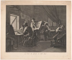 Laboratorio di un incisore da Pellegrino dal Colle
