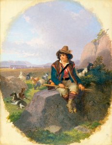 Un capraio nella Campagna Romana