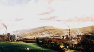 Paesaggio industriale, Galles, 19° secolo da Penry Williams