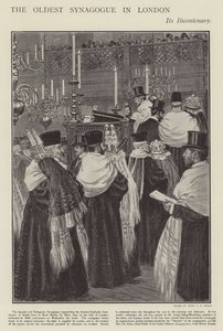 Bicentenario della Sinagoga Spagnola e Portoghese, la più antica sinagoga di Londra da Percy F.S. (after) Spence