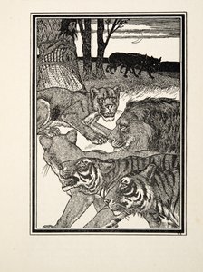 Una leonessa riconoscente, da A Hundred Anecdotes of Animals, pub. 1924