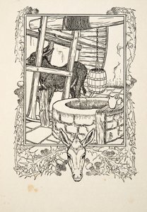 Attingere acqua, da A Hundred Anecdotes of Animals, pub. 1924 da Percy J. Billingshurst