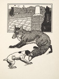 Caccia alla volpe, da Cento aneddoti di animali, pub. 1924 da Percy J. Billingshurst