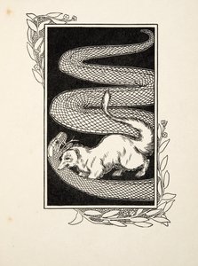 Distruttori di serpenti, da Cento aneddoti di animali, pub. 1924 (incisione) da Percy J. Billingshurst