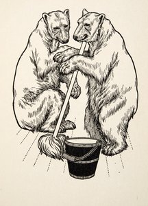 I cuccioli di orso, da Cento aneddoti di animali, pub. 1924 da Percy J. Billingshurst