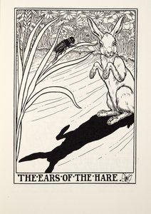Le orecchie della lepre, dalle Favole di Fontaine, pub. 1905