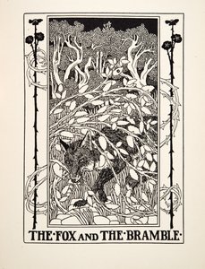 La Volpe e il Rovo, da Cento Favole di Esopo, pub.1903