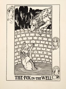 La Volpe nel Pozzo, da Cento Favole di Esopo, pub.1903