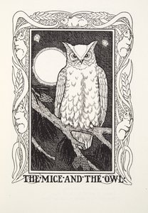 I topi e il gufo, da Fontaine Fables, pub. 1905