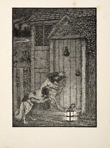 Il cane di Terranova, da A Hundred Anecdotes of Animals, pub. 1924 da Percy J. Billingshurst