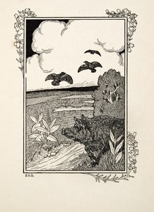 Il maiale puntatore, da Cento aneddoti di animali, pub. 1924
