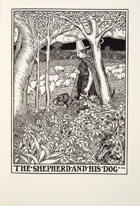 Il pastore e il suo cane, dalle Favole di Fontaine da Percy J. Billingshurst