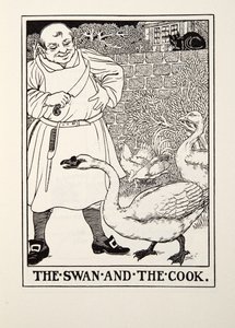 Il cigno e il cuoco, dalle Favole di Fontaine, pub. 1905
