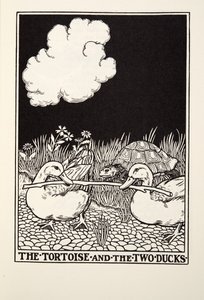La tartaruga e le due anatre, dalle Favole di Fontaine da Percy J. Billingshurst