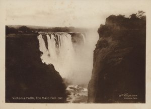 Cascate Vittoria, La Caduta Principale (foto b/n) da Percy M. Clark