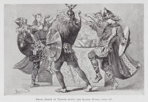 Danza: Danza della spada dei Vichinghi intorno alle Corna Sacre, circa 900