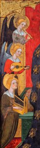 Madonna con angeli che suonano musica (dettaglio) da Pere Serra