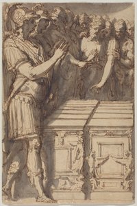 Alessandro consacra gli altari per i dodici dei dell