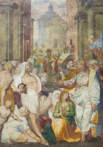 La resurrezione di Lazzaro da Perino del (1501 47) Vaga