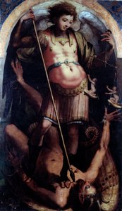 San Michele, Pannello centrale da Perino del Vaga