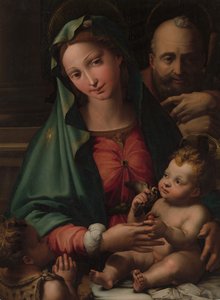 La Sacra Famiglia con il piccolo San Giovanni Battista da Perino del Vaga