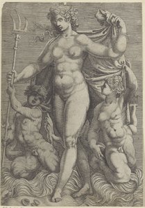 Teti con due tritoni (serie di Nettuno e Teti con dei marini e cavalli marini)