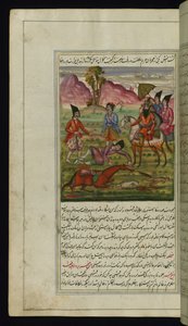 Un re dispotico, un cane, una volpe, un uomo e un cavallo con le gambe mutilate da Luci di Canopo da Persian School