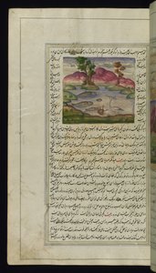 Un airone, un granchio e un pesce da Luci di Canopo da Persian School