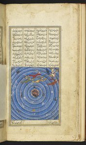 Il Profeta su Burāq guidato da Jibrā